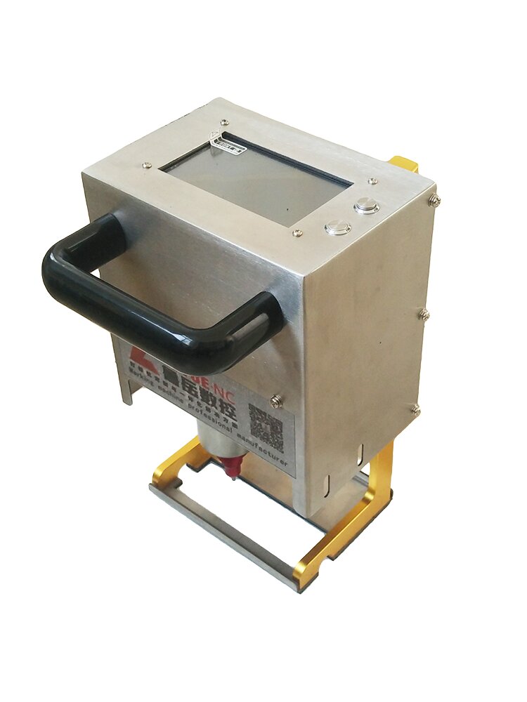 လက်ကိုင်လျှပ်စစ်ပြတ်တောက်စက်, ရထားလမ်းသံမဏိတံဆိပ်ခေါင်း Coding စက်